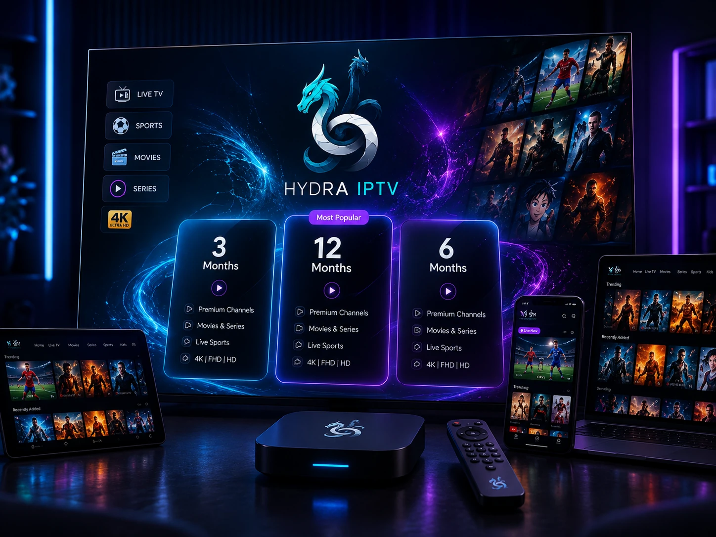 Hydra IPTV certified product atmosphere