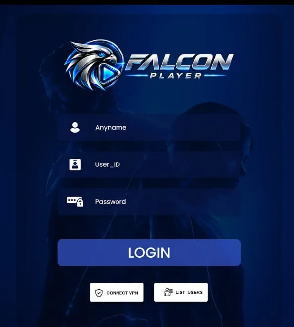 Falcon Player Android interface