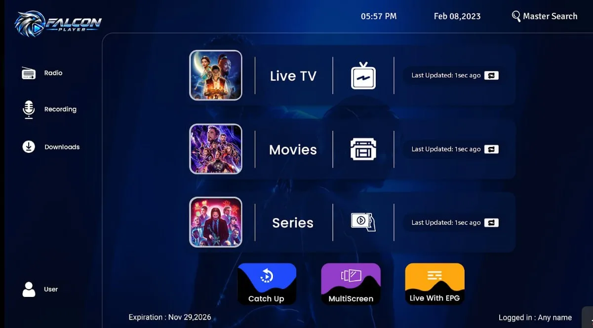Falcon Player Android screenshot 4